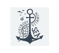 Everybody Needs Vitamin Sea Splash Back Benjamin Tate Design Natural One Size