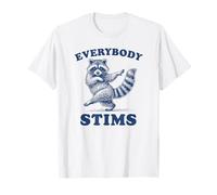 Everybody Stims Autism Awarness Racoon T-Shirt