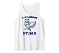 Everybody Stims Autism Awarness Racoon Tank Top