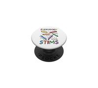 Everybody Stims Special Education Teacher Autism Awareness PopSockets Adhesive PopGrip