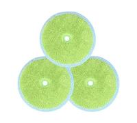 EVERYBOT Replacement Accessory of Three-Spin and Edge, Washable Microfiber Mop Pads for Robot (6pcs)