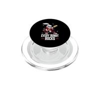 Everybunny Rocks Cute Bunny Rabbit Music Lover Guitar Player PopSockets PopGrip for MagSafe