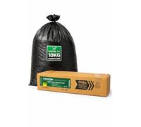 Everycore -10KG Strength Tested. 90L, Black Bin Bags, Medium Duty, CHSA Accredited Refuse Sacks, 200 Bulk Value Pack, Reliable Strong Sacks for Kitchen, Office & Commercial Waste (Everycore 10KG)