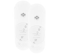 Everyday 2-Pack Men No Show Socks - White Flip Flop UK5 to UK6