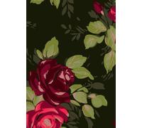 Everyday A5 Writing Journal and Lined Notebook with 150 Pages - Designed for Note Taking, Study Notes, Work Records, Meeting Minutes, Personal Reflections, Lists, Plans and Ideas | Red Flowers