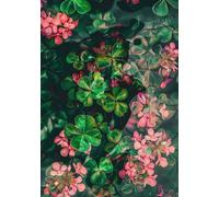 Everyday A5 Writing Journal and Lined Notebook with 150 Pages - Designed for Note Taking, Study Notes, Work Records, Meeting Minutes, Personal Reflections, Lists, Plans and Ideas | Pink-Green Flowers