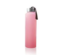 EVERYDAY BABY Glass and Silicone Bottle 400 ml Powder Pink