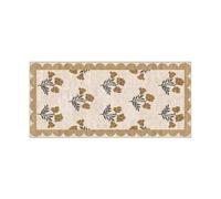 Everyday Basic Washable, Non-Slip, Long, Pretty, Colourful Green, Modern Bathroom Mat, Absorbent, Fine Fibres (Khaki, 60 x 90 cm)