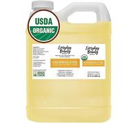 Everyday Beauty Helping You Feel Beautiful Inside And Out Organic Calendula Oil For Sensitive Skin -Bulk 32 Fl Oz- Usda Organic Certified 100% All Natural Plant Based, Light And S
