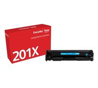 Everyday by Xerox Cyan Toner compatible with HP 201X (CF401X), High Capacity