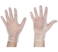 Everyday Clear Vinyl Powdered Gloves, Medium, 100 Gloves