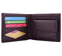 Everyday Desire Genuine Leather Men's Wallet with Card Flap - Brown (Brown), brown
