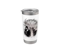 Everyday Dreaming Book Lover Train Pencil Sketch Art Stainless Steel Insulated Tumbler