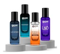 Everyday Essential Combo for Men- LSD,Whisky Smoke Firebomb, Mariner & Legend Perfume (20ml x 4) | Long Lasting Fragrance | Long Lasting Perfume forMen | GiftforMen | Giftfor Friend