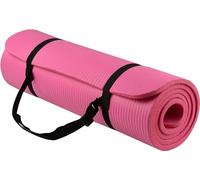 Everyday Essentials 1/2-Inch Extra Thick High Density Anti-Tear Exercise Yoga Mat with Carrying Strap, Pink