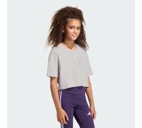 adidas Girl's Everyday Glam Cropped Graphic T-Shirt Junior, ice Lavender, 11-12 Years