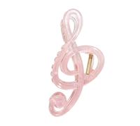 Everyday Hair Arranging Clip, Music Note Acrylic with Spring and Paired Teeth, 5.1 in for Casual Updos At Home Musical Note Hair Clasp Acrylic Fastener Spring Jaw Clip Updo Holder Half Up Loose