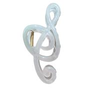 Everyday Hair Arranging Clip, Music Note Acrylic with Spring and Paired Teeth, 5.1 in for Casual Updos At Home Musical Note Hair Clasp Acrylic Fastener Spring Jaw Clip Updo Holder Half Up Loose