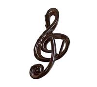 Everyday Hair Arranging Clip, Music Note Acrylic with Spring and Paired Teeth, 5.1 in for Casual Updos At Home Musical Note Hair Clasp Acrylic Fastener Spring Jaw Clip Updo Holder Half Up Loose