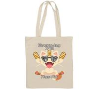 Everyday I Am Hustlin Natural Cotton Tote Bag White