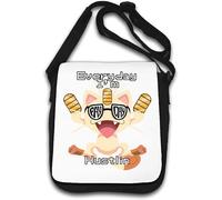 Everyday I Am Hustlin Shoulder Bag White