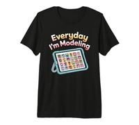 Everyday I'm Modeling Groovy Speech Language Pathologist SLP Premium T-Shirt