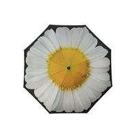 Everyday Inside Out Umbrella White Daisy Stick