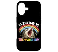 Everyday Is The Worst Day Funny Screaming Opossum Meme Case for iPhone 17