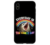Everyday Is The Worst Day Funny Screaming Opossum Meme Case for iPhone XS Max