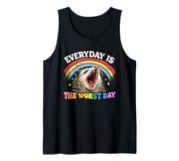 Everyday is The Worst Day Funny Screaming Opossum Meme Tank Top