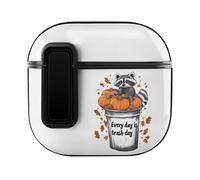 Everyday Is Trash Day Raccoon Trendy Bluetooth Earbuds Protector Printed Wireless Earbud Case Covers Compatible with Airpods 4