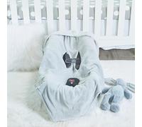 EVERYDAY KIDS Unisex Grey Baby Car Seat Blanket for Baby and Toddler Boys and Girls Baby Bunting Swaddle Wrap Blanket for Interior Car Seat; Cover Baby and Keep Car Seat Clean