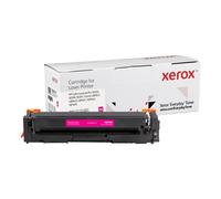 Everyday Magenta Toner by compatible with HP 203A (CF543A) Standard capacity. Black toner page yield: 1300 pages Colour toner page yield: 1300 pages Printing colours: Magenta Quantity per pack: 1 pc(s