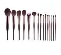 Everyday Makeup Brush Set, 15-piece Daily Makeup Essential Brush Set For Eyeliner Eyeshadow And Eyebrow Brushes Synthetic Bristles(Naked brush)