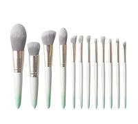 Everyday Makeup Brush Set, Makeup Brush Set 12 Pieces Premium Eyeshadow Eyebrow Eyeliner Concealer Brushes And More Set Synthetic Bristles(Grün)