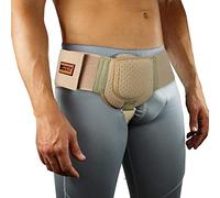 EVERYDAY MEDICAL Hernia Belt for Men - Inguinal Hernia Support for Men, Adjustable Waist Strap Groin Support, Post-Surgery Hernia Truss Suitable for Left or Right Side - Beige, Large/XLarge