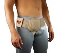 EVERYDAY MEDICAL Hernia Belt for Men - Inguinal Hernia Support for Men, Adjustable Waist Strap Groin Support, Post-Surgery Hernia Truss Suitable for Left or Right Side - Beige, Small/Medium