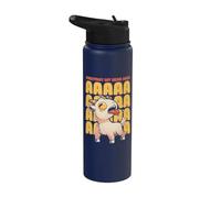 Everyday My Head Goes AAAAAAHH Cute Screaming Goat EduEly Stainless Steel Insulated Water Bottle