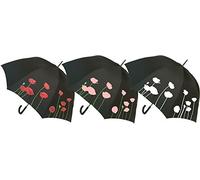 Everyday Poppy Colour Change Stick umbrella