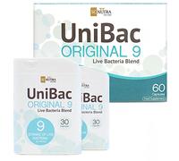 SC Nutra (Sweet Cures) UniBac Original 9 (60 Capsules) | 9 Strain Formulation Probiotic Blend for Everyday Health | includes FOS Prebiotic to Aid Friendly Bacteria Survival in The Gut, White Capsules