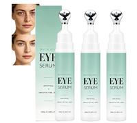 Everyday Revitalizing Under Eye Serum, Hydrating Anti-Wrinkle Eye Concentrate, Firming Brightening Eye Essence, Eye Gel for Improving Fine Lines, Cooling Roller Eye Cream for Woman & Man (3pcs)