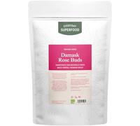 Everyday Superfood Organic Damask Dried Rose Buds 190g | Edible Food Grade | Rose Tea Loose Leaf | Herbal Tea, Jam Making, Bath Soak, Cake Decoration