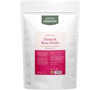 Everyday Superfood Organic Damask Dried Rose Petals 100g | Edible Food Grade | Rose Tea Loose Leaf | Herbal Tea, Jam Making, Bath Soak, Cake Decoration
