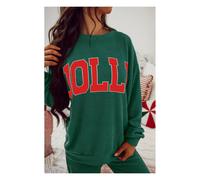 Everyday The Label Women's Evergreen JOLLY Corded Long Sleeve Top & Pockets Pants Set in Dark Green | Size: 20 Everyday The Label Dark Green 20