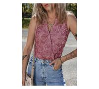 Everyday The Label Women's Heather Floral Textured V Neck Wrapped Sleeveless Bodysuit | Size: Large Everyday The Label Multicolor L