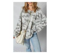 Everyday The Label Women's Multicolour Retro Camouflage Print Exposed Seam Patchwork Drop | Size: Small Everyday The Label Multicolor S