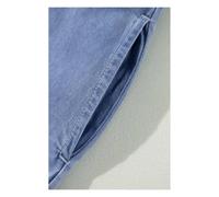 Everyday The Label Women's Myosotis Chambray Deep V Neck Bracelet Sleeve Maxi Dress in Pale Blue | Size: XL Everyday The Label Pale Blue XL