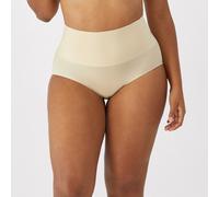 Maidenform Women's Brief Tame Your Tummy Lace Panties, Nude Transparent, S