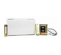 Everyday Two Note Electric Door Bell Chime Kit W/Transformer & Surface Mount Lighted Push Button 16V/10 Vac White