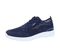 Everyday Ultra Comfortable Barefoot Shoes Trainers Without Tying Shoelace For Men Fashion Lightweight Breathable Slip Shoes Comfortable Trekking Shoes Softshell Mesh Upper, blue, 9.5 UK